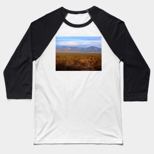 New Mexico Gorge with Mountains Baseball T-Shirt